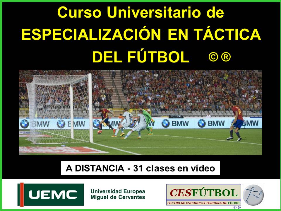 Curso Universitario de ESPECIALISTA EN TCTICA DEL FTBOL